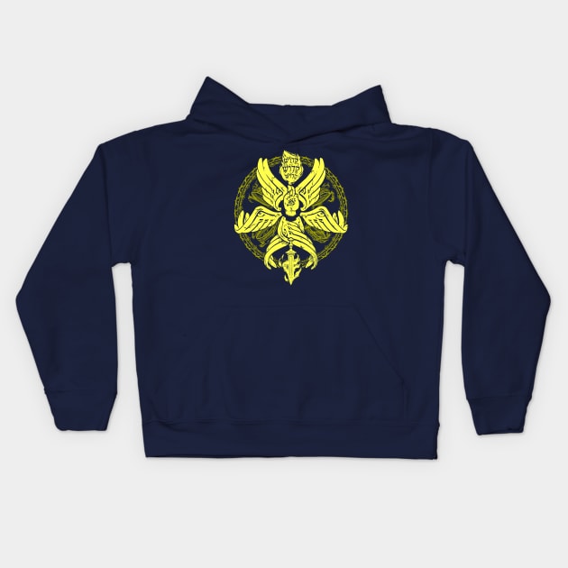 Seraphim - Gold & Copper Kids Hoodie by Woodrat